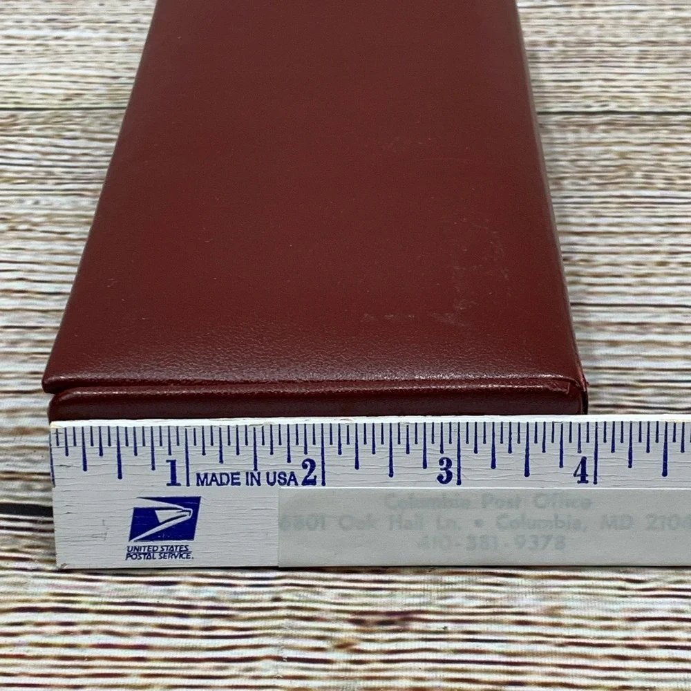 Vintage Playing Card Set Coasters in Faux Leather Red Box Home‎ Bar Decor Gift